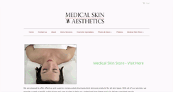 Desktop Screenshot of medicalskinaesthetics.com