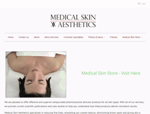 Tablet Screenshot of medicalskinaesthetics.com